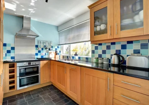 The kitchen at Fiddlers Green, Newquay