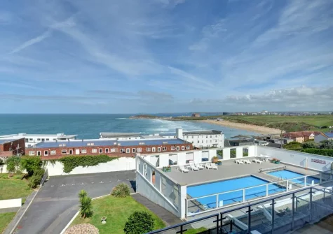 The view from bedroom #1 at Fiddlers Green, Newquay