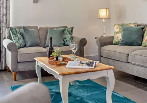 The living area at Firebeacon, Firebeacon Farm, Edistone