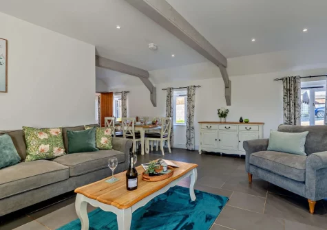 The living area at Firebeacon, Firebeacon Farm, Edistone