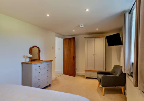 Bedroom #1 at Firebeacon, Firebeacon Farm, Edistone