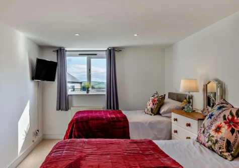 Bedroom #2 at Firebeacon, Firebeacon Farm, Edistone