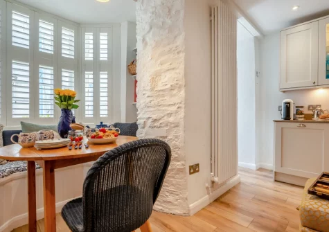 The dining area at Fisherman's Cottage, Padstow