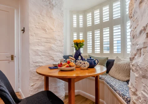 The dining area at Fisherman's Cottage, Padstow