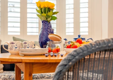 The dining area at Fisherman's Cottage, Padstow