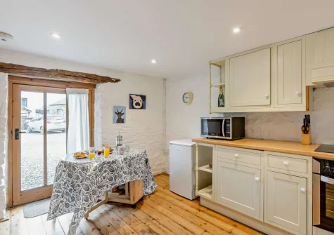 The kitchen at Fisherman's Rest at Blagdon Farm, Ashwater