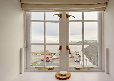 The view from bedroom #2 at Fishermans View, Appledore