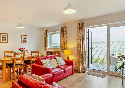The living area at Fistral Beach Apartment, Newquay