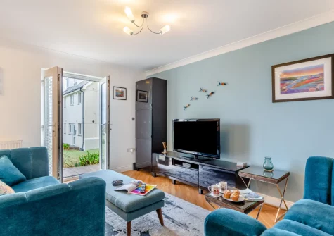 The living area at Fistral Gaze, Newquay
