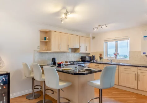 The kitchen & dining area at Fistral Gaze, Newquay