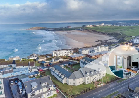 Fistral Gaze is a cosy coastal apartment boasting breathtaking views over Fistral Bay & the enchanting ocean beyond
