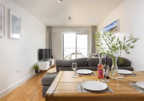 The dining area at Fistral Lookout, Ocean 1, Newquay