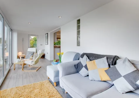 The living area at Flat 1, Holmesdale, Carbis Bay