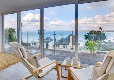 The living area at Flat 1, Holmesdale, Carbis Bay