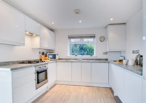 The kitchen at Flat 1, Holmesdale, Carbis Bay