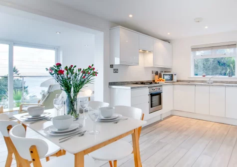 The kitchen & dining area at Flat 1, Holmesdale, Carbis Bay