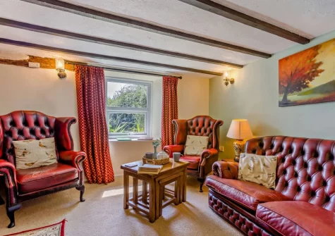 The living room at Ford Mill Dairy, Ashmansworthy