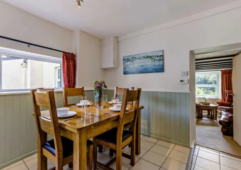 The dining room at Ford Mill Dairy, Ashmansworthy