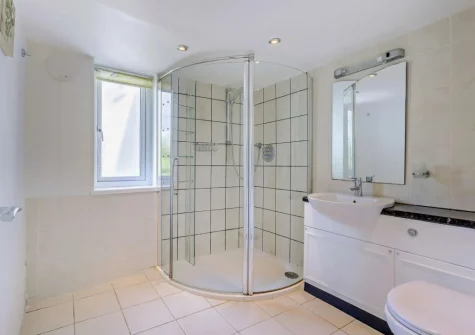 Bedroom #1 en-suite shower room at Ford Mill Dairy, Ashmansworthy