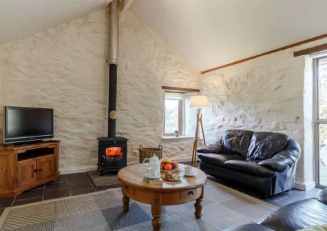The living area at Forge Manor Cottage, Cambrose