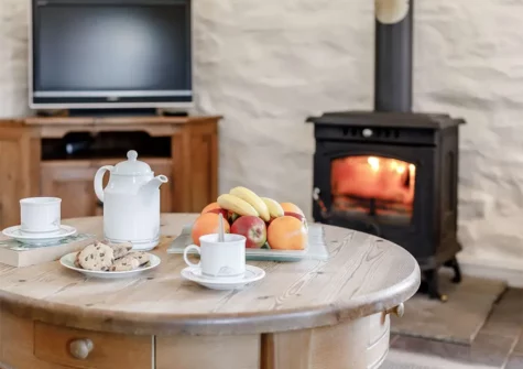 The living area at Forge Manor Cottage, Cambrose