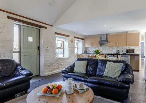 The living area at Forge Manor Cottage, Cambrose