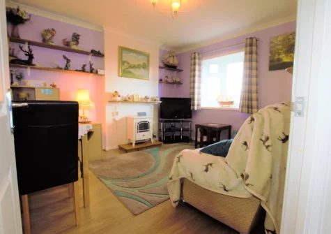 The living & dining area at Forget-me-not Bungalow, Seaton