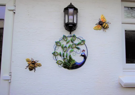 The rear garden & outdoor sitting area at Forget-me-not Bungalow, Seaton