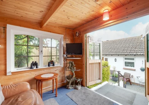 The summer house at Forget-me-not Bungalow, Seaton