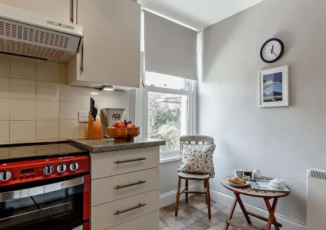 The kitchen at Four Seas, Brixham
