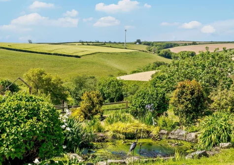 Explore the surrounding farmland where there is a wildlife pond to enjoy