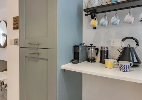 The kitchen at Fourteen Captains Cottage, Brixham