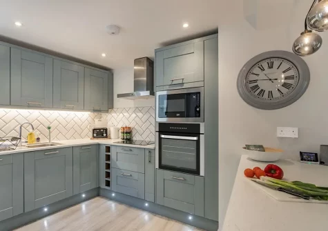 The kitchen at Fourteen Captains Cottage, Brixham