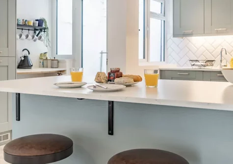 The kitchen at Fourteen Captains Cottage, Brixham