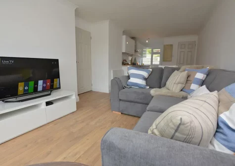 The living room at Fourteen Mawgan Porth, Mawgan Porth