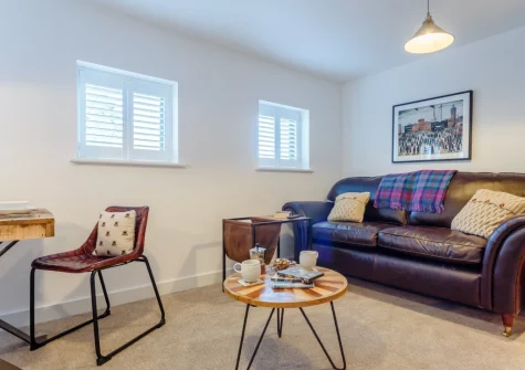 The living area at Fowey Landing, Fowey