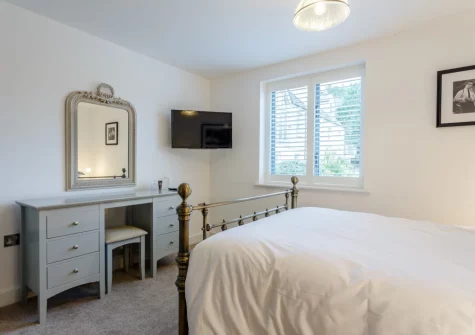 The bedroom at Fowey Landing, Fowey