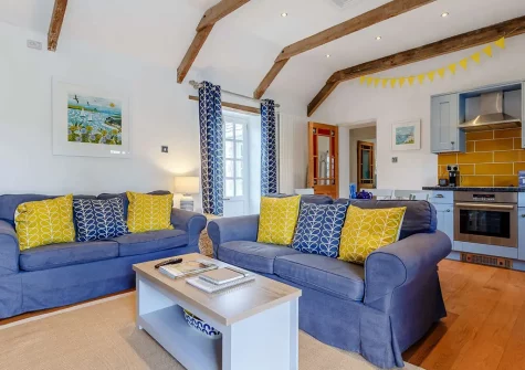 The living area at Fox Corner, Little Petherick