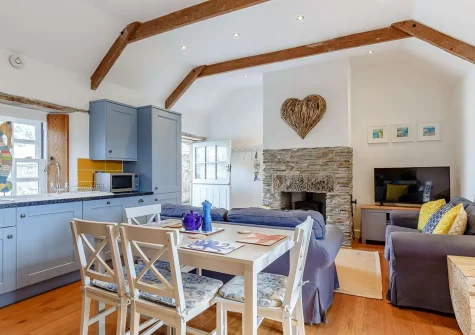 The kitchen & dining area at Fox Corner, Little Petherick