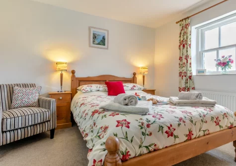 Bedroom #1 at Foxglove Cottage at Gadles Farm, Laity Moor