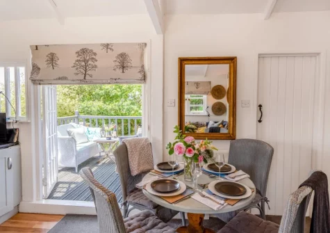 The dining area at Fox's Folly, North Tamerton