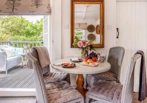The dining area at Fox's Folly, North Tamerton