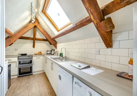 The kitchen at Freedom at Ashcombe Cottages, Ashcombe