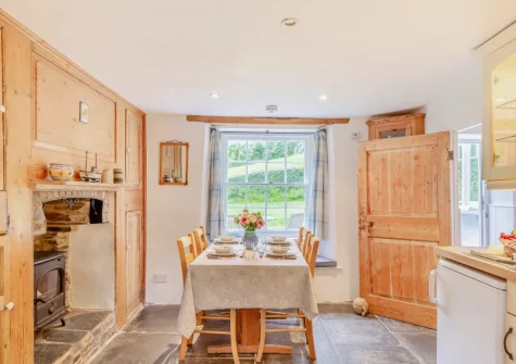 The dining area at Frogapits, Boscastle