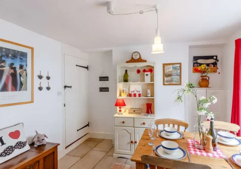 The dining room at Frogwell Cottage, Brixham