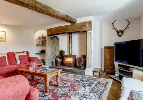 The second living room at Fursdon Farmhouse, Iddesleigh