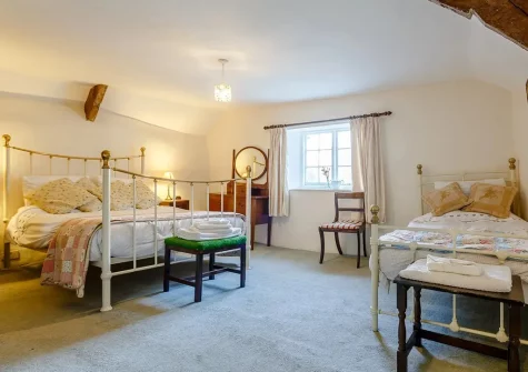 Bedroom #2 at Fursdon Farmhouse, Iddesleigh