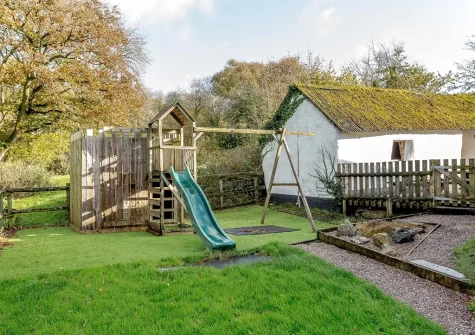 The children's play area at Fursdon Farmhouse, Iddesleigh