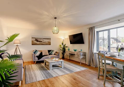 The living area at Galleons Rest, Charlestown