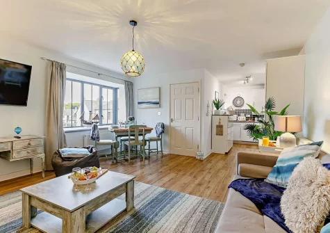 The living area at Galleons Rest, Charlestown